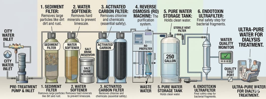 Industrial reverse osmosis water purification system
